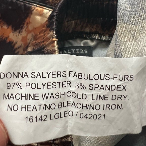 Donna Salyers Fabulous Furs Leopard Print Pajama Pants - Picture 4 of 7